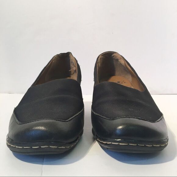 I Love Comfort  black leather/fabric shoes size 7 - Picture 2 of 8